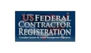 A federal contractor registration logo.