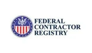 Federal contractor registry logo